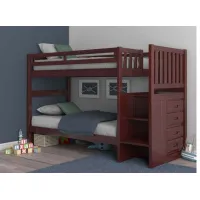 Mason Twin over Twin Stair Bunk Bed