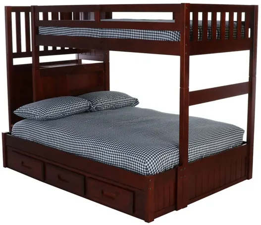 Mason Twin over Full Stair Bunk Bed