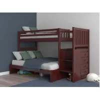 Mason Twin over Full Stair Bunk Bed