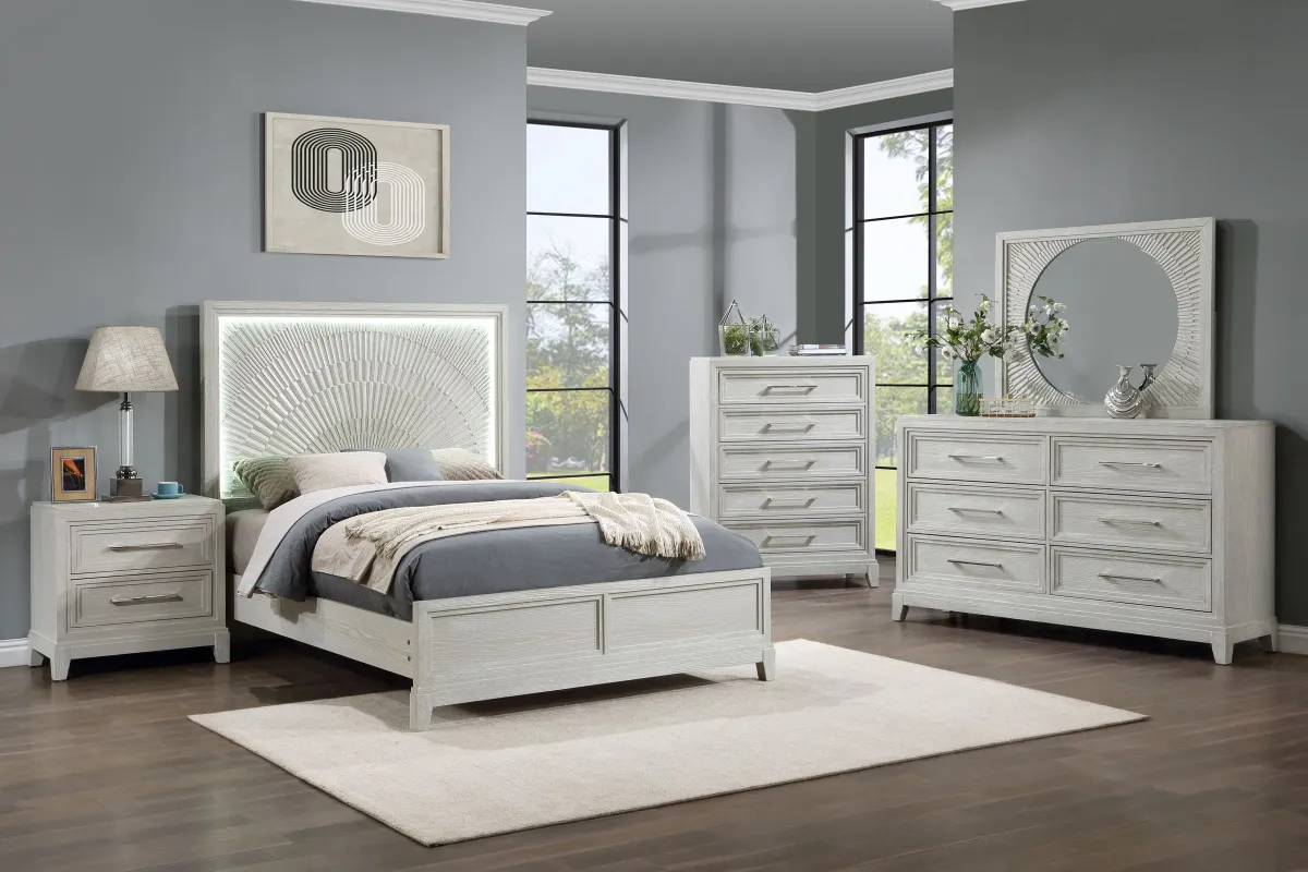 Meredith Cream 5-Piece Queen Bedroom Set