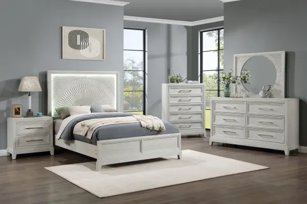 Meredith Cream 3-Piece Queen Bedroom Set