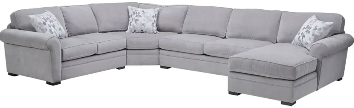 Campbell 4-Piece Wedge Sectional with Right Arm Facing Chaise