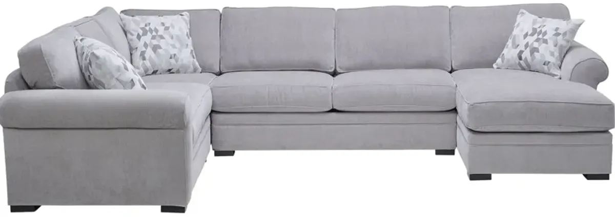 Campbell 4-Piece Corner Sectional with Right Arm Facing Chaise by Jonathan Louis