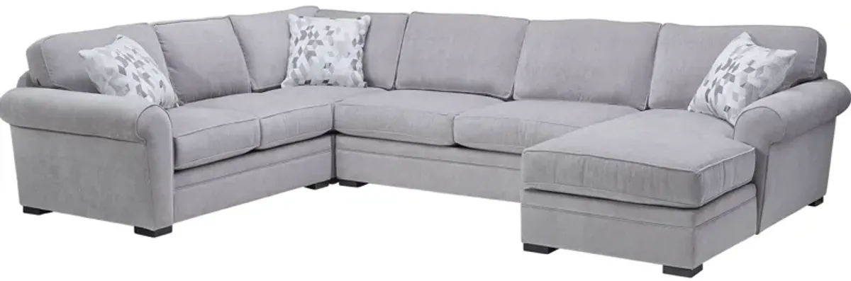 Campbell 4-Piece Corner Sectional with Right Arm Facing Chaise by Jonathan Louis