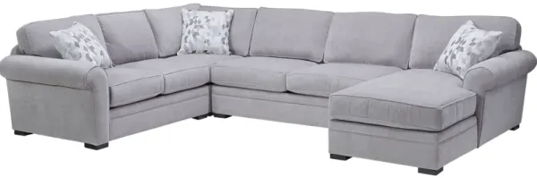 Campbell 4-Piece Corner Sectional with Right Arm Facing Chaise by Jonathan Louis