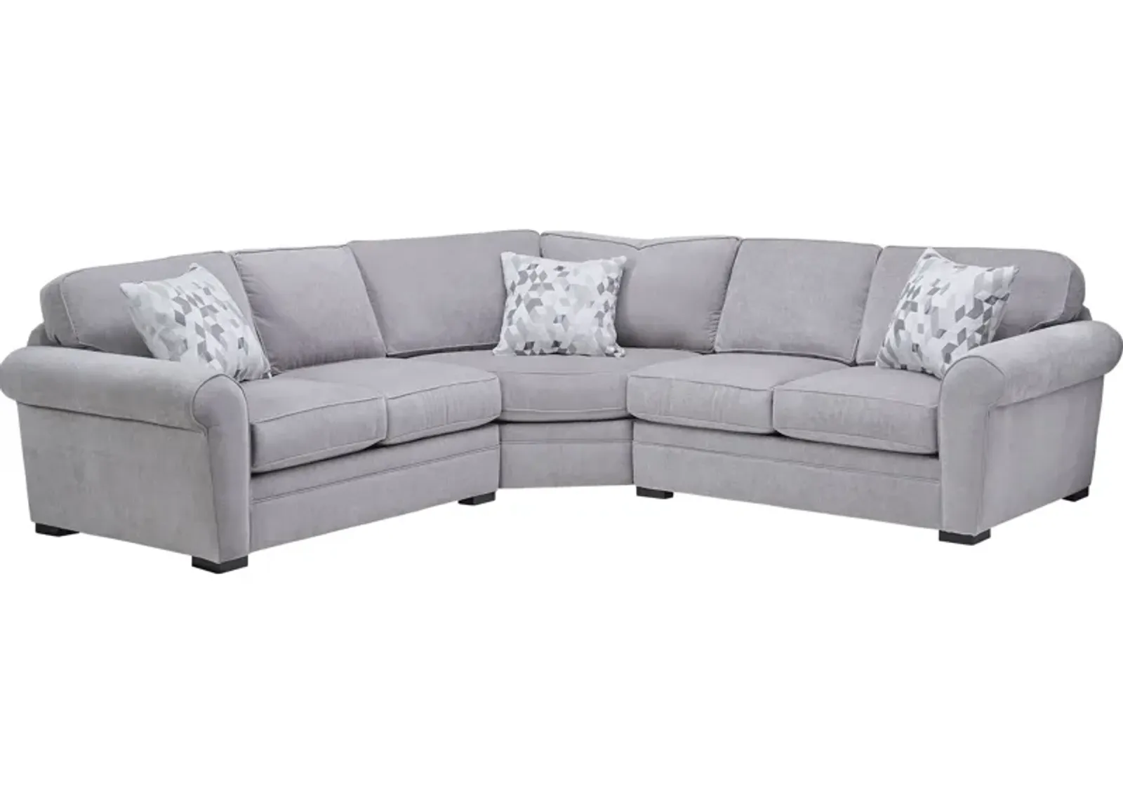 Campbell 3-Piece Wedge Sectional by Jonathan Louis