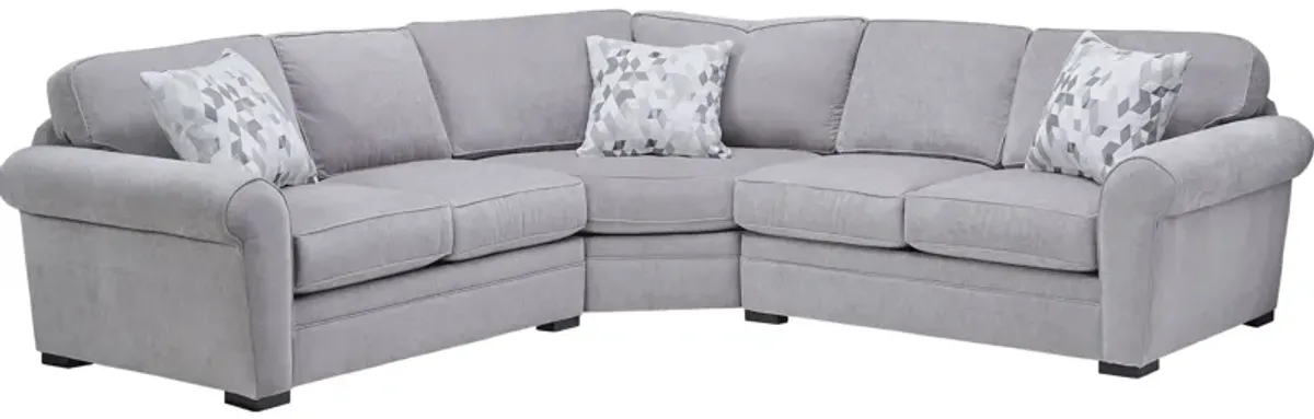 Campbell 3-Piece Wedge Sectional by Jonathan Louis