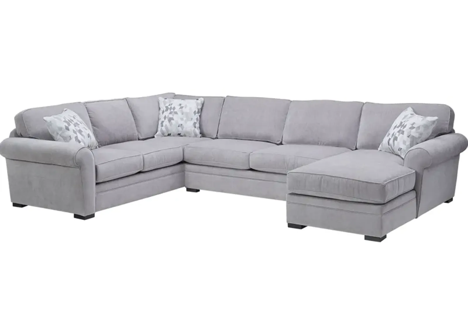 Campbell 3-Piece Sectional with Right Arm Facing Chaise by Jonathan Louis