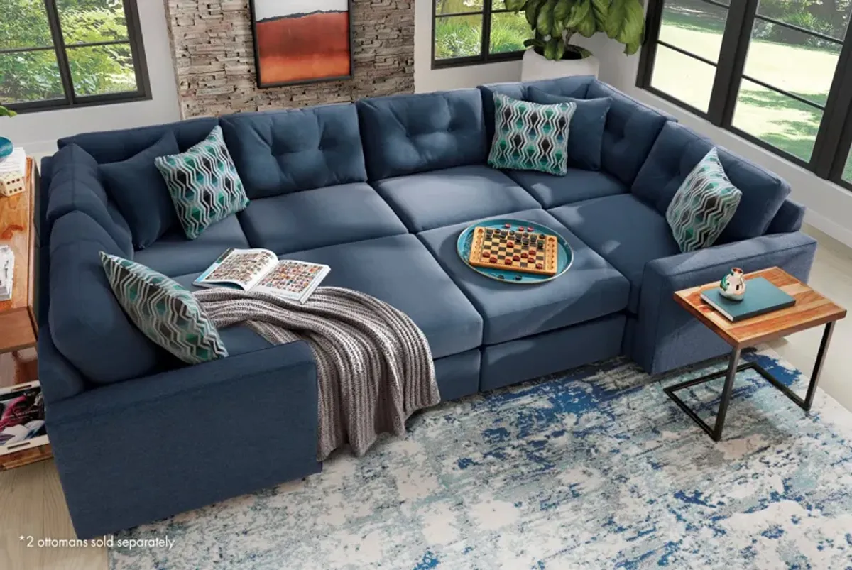 ModularOne Navy 6-Piece Sectional