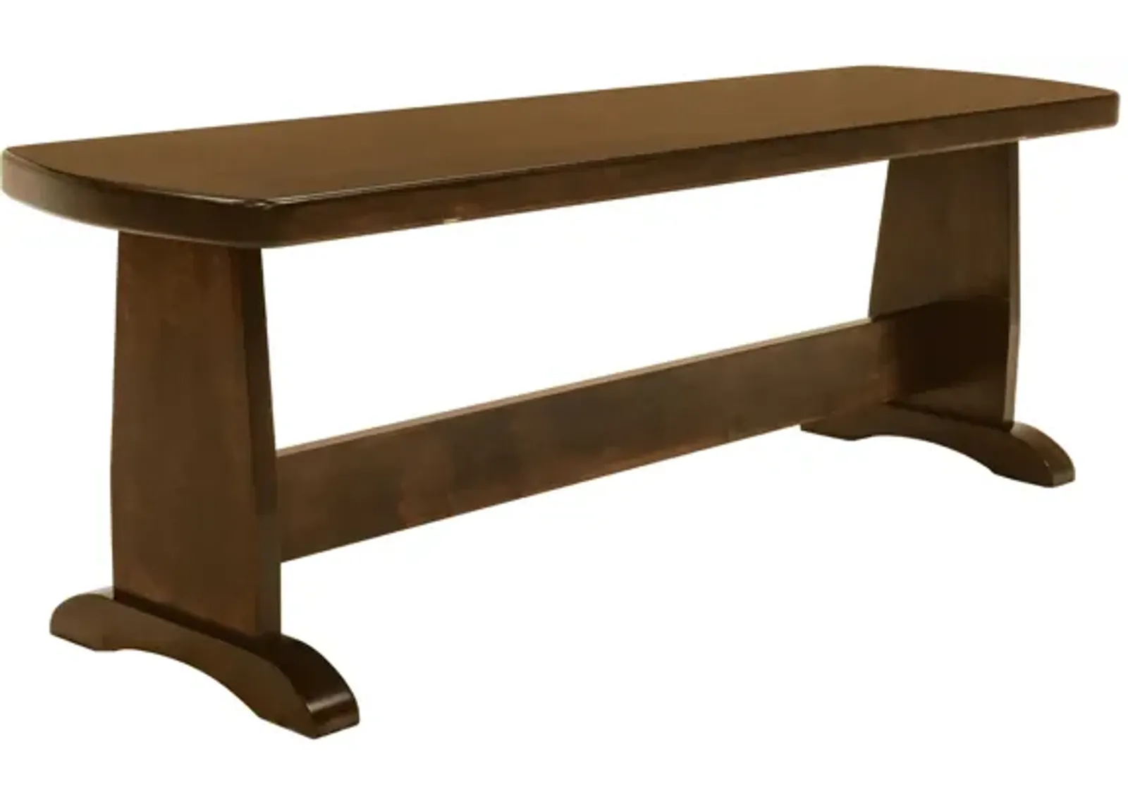 Covina Solid Oak Bench by Gascho with Walnut Finish