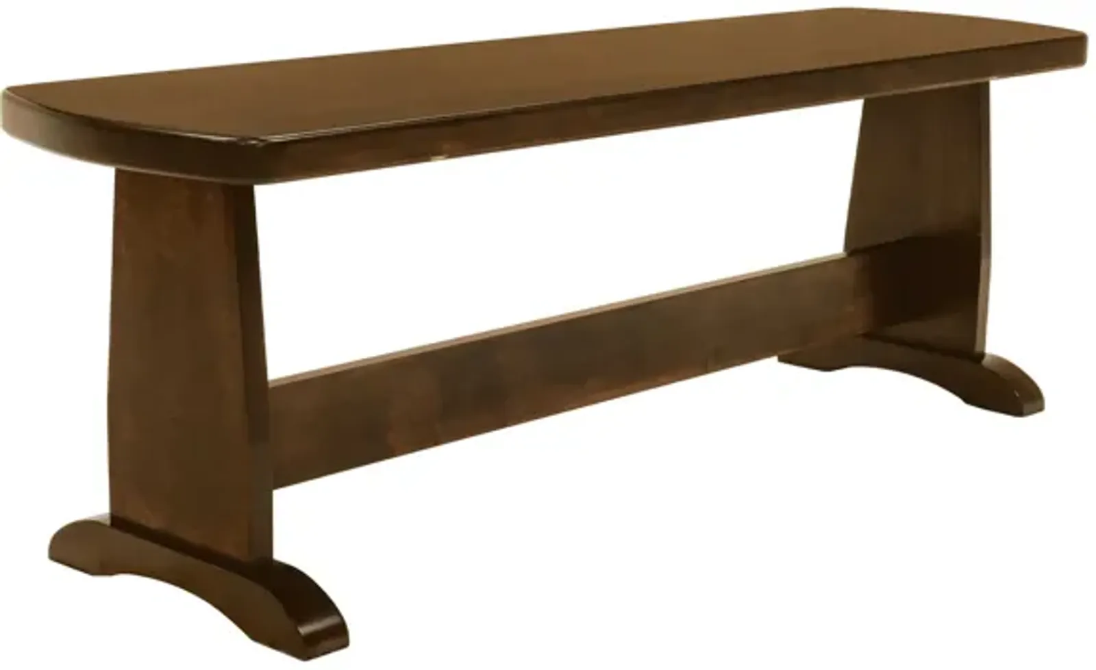 Covina Solid Oak Bench by Gascho with Walnut Finish