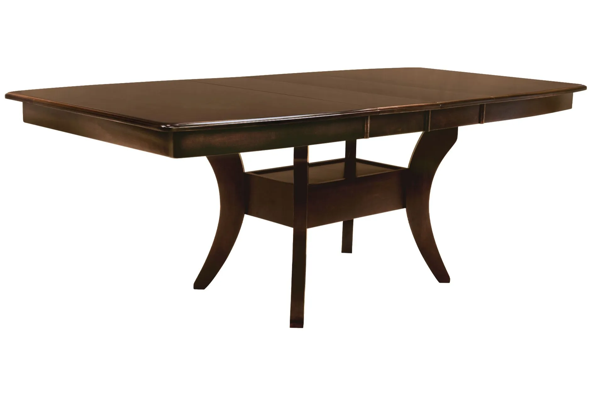 Covina Solid Maple Table with Walnut Finish + 4 Side Chairs + 1 Bench by Gascho