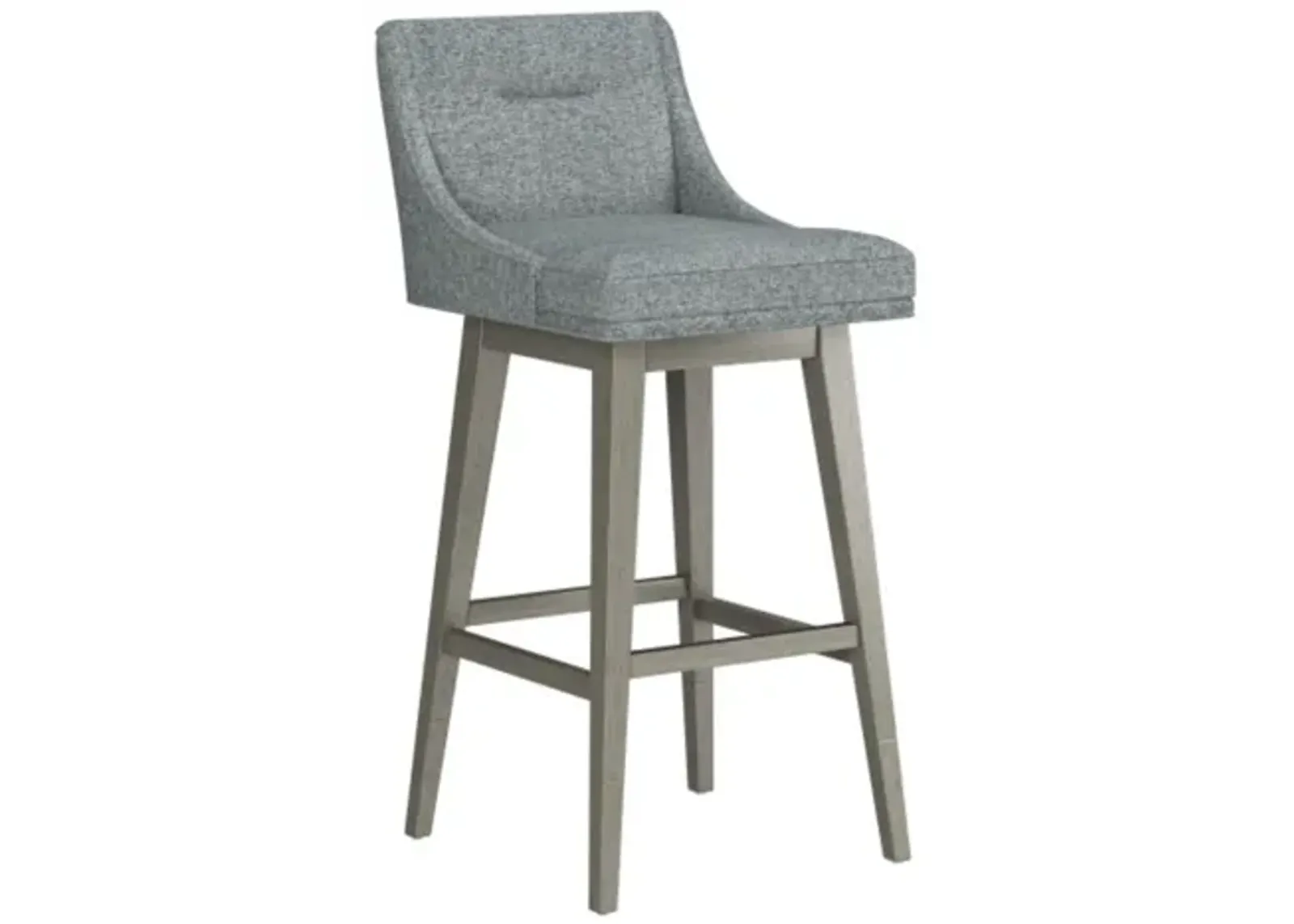 Tapered Grey Seat + Grey Adjustable Swivel Base