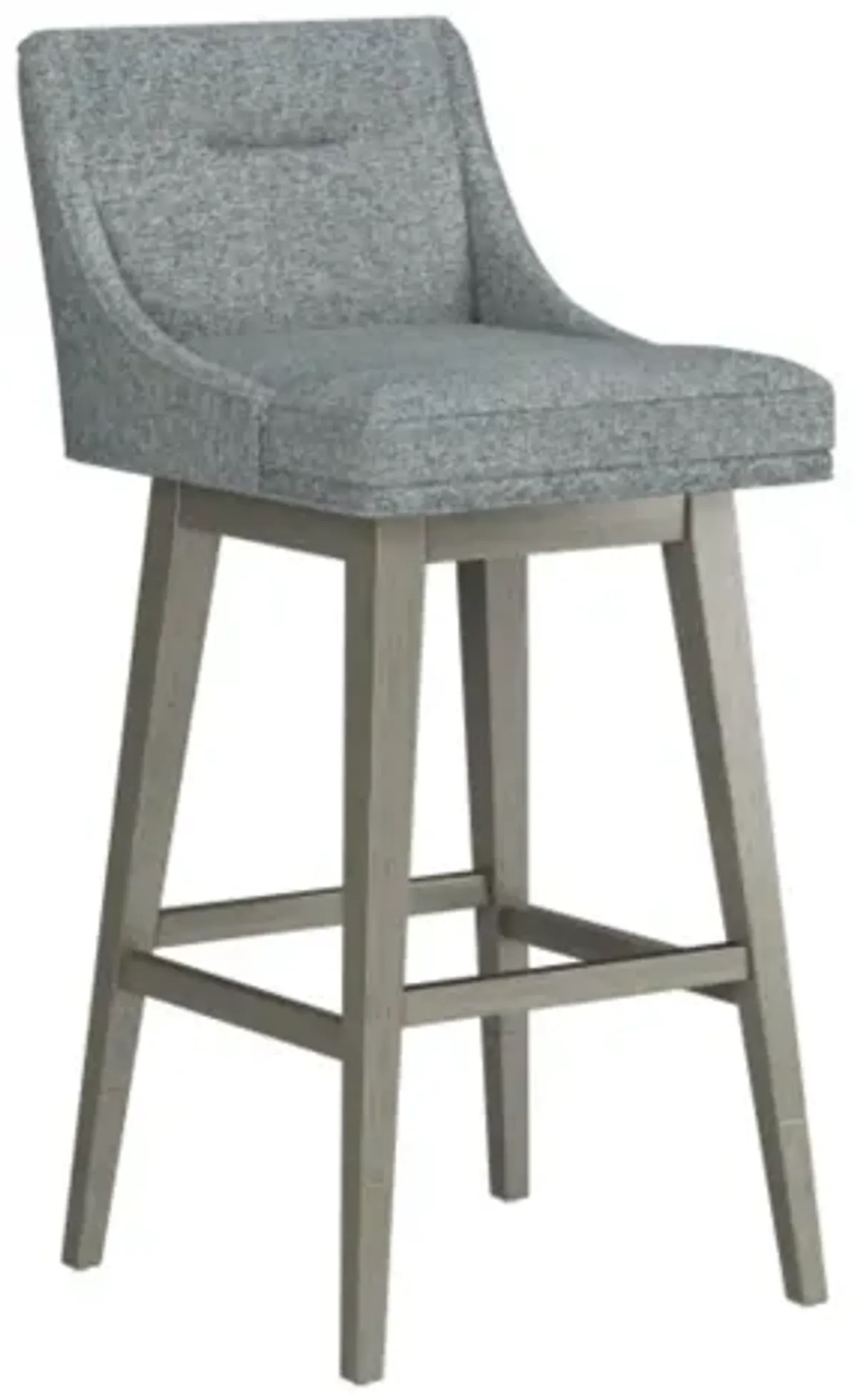 Tapered Grey Seat + Grey Adjustable Swivel Base