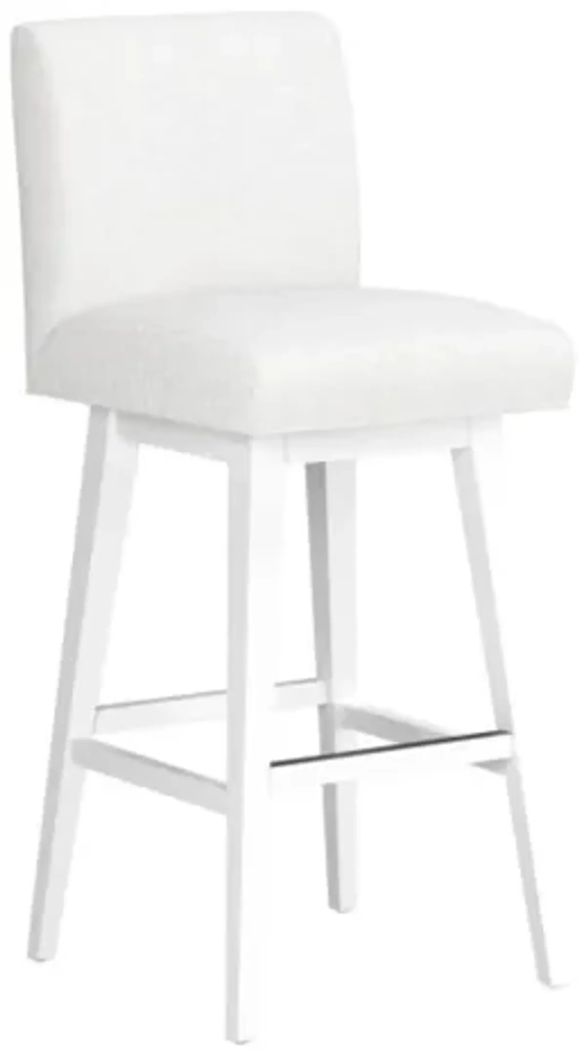 Parson White Seat + White Adjustable Swivel Base