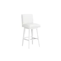 Parson White Seat + White Adjustable Swivel Base