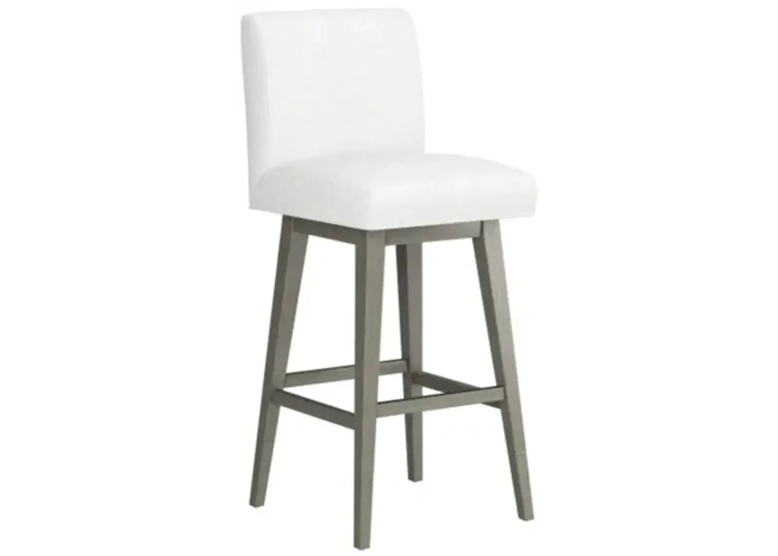 Parson White Seat & Grey Adjustable Swivel Base