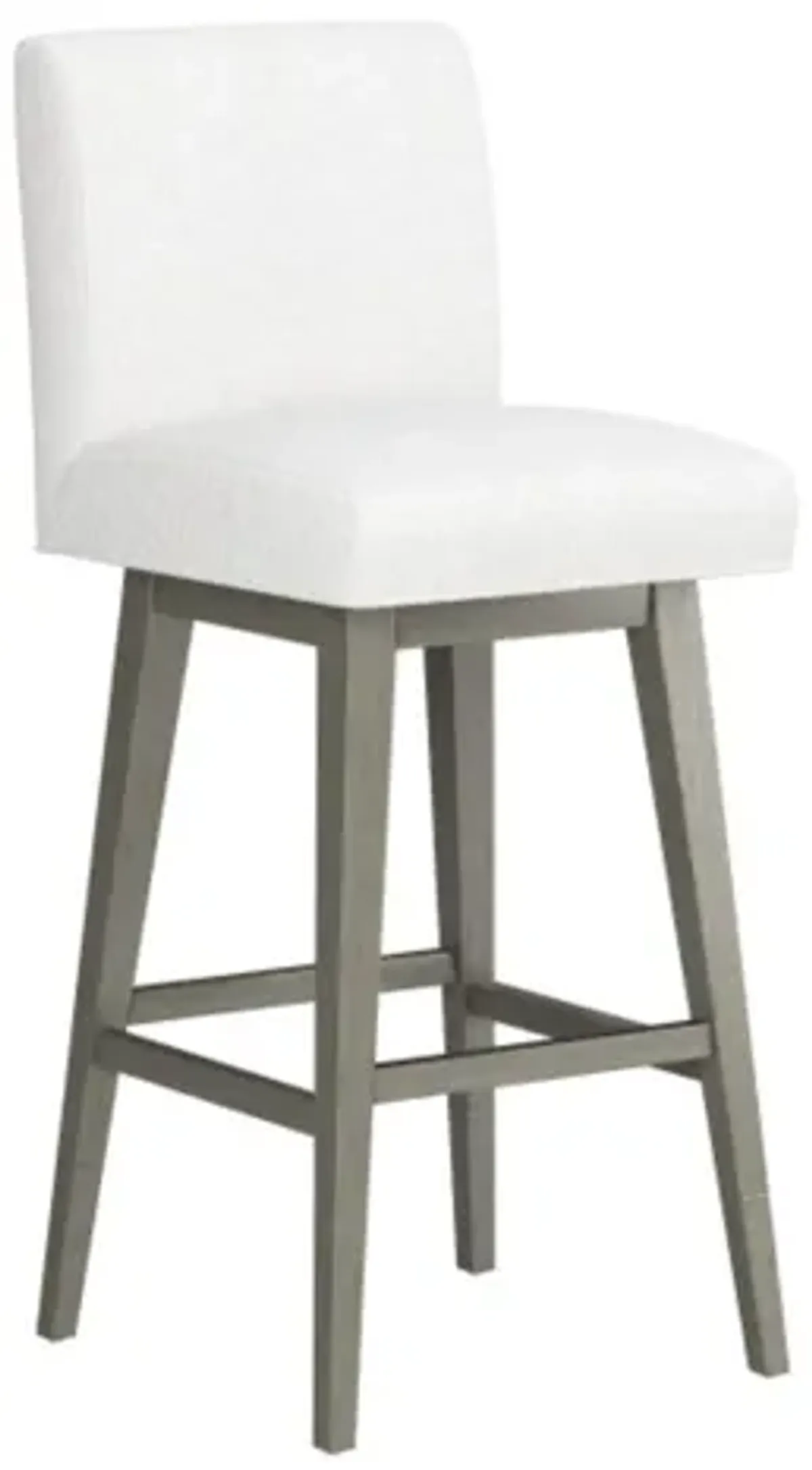 Parson White Seat & Grey Adjustable Swivel Base