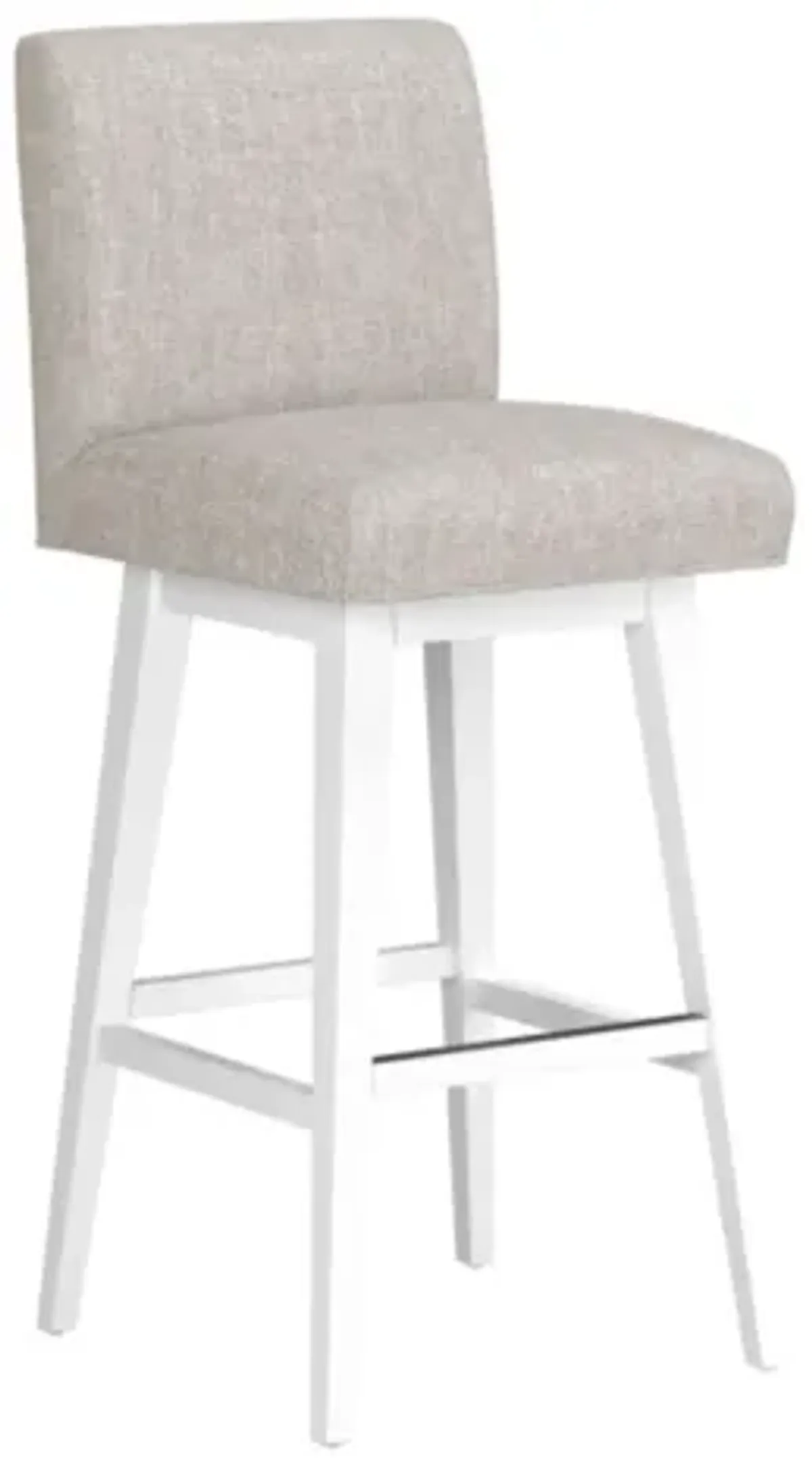 Parson Oatmeal Seat + White Adjustable Swivel Base