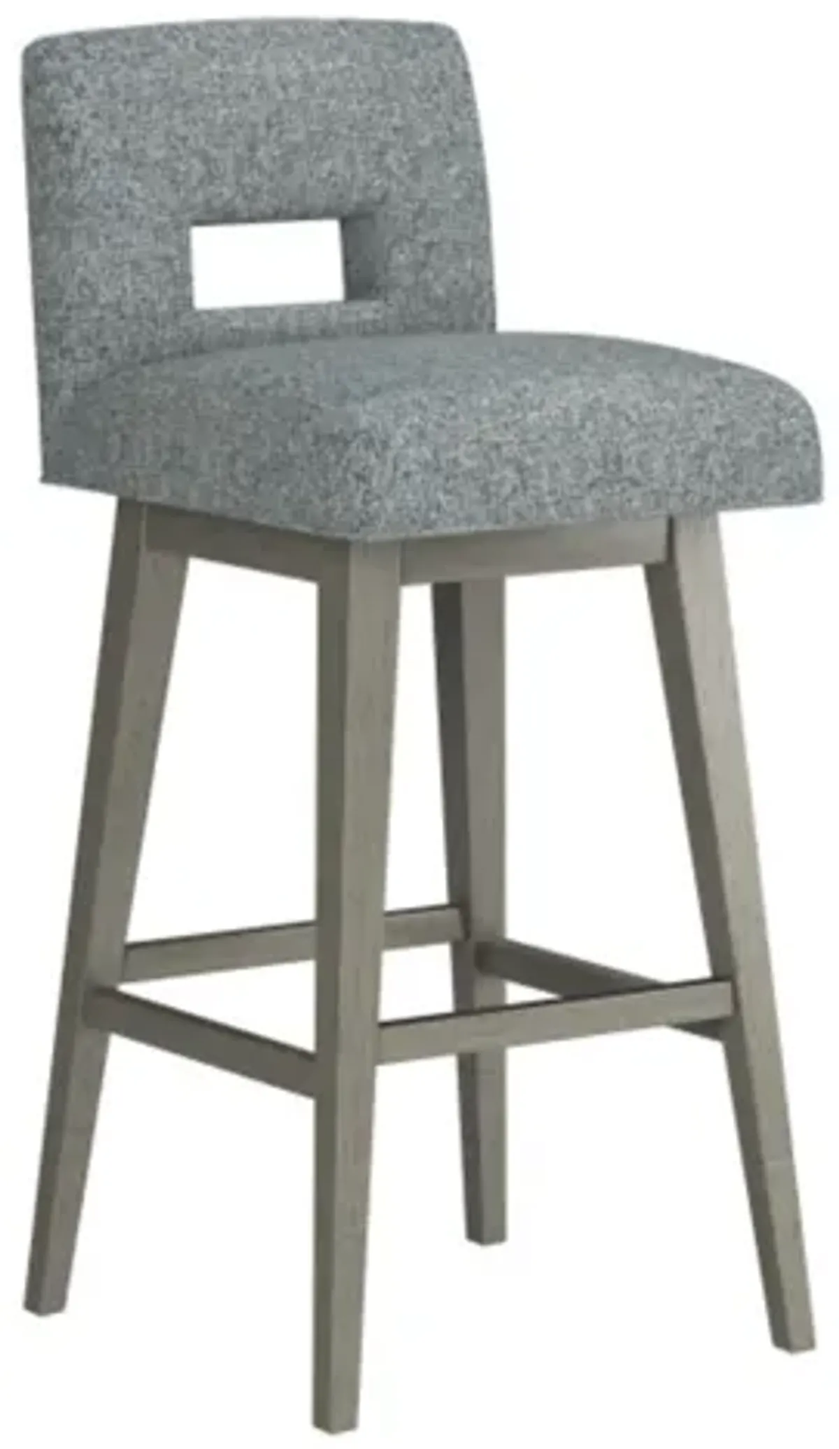 Keyback Grey Seat + Grey Adjustable Swivel Base