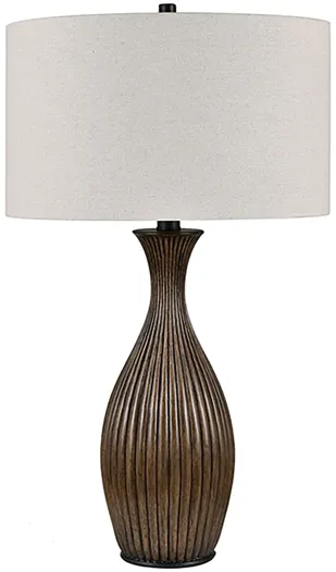 Deep Lined Table Lamp