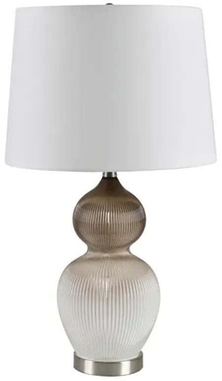 Lined Glass Table Lamp