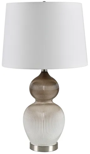 Lined Glass Table Lamp