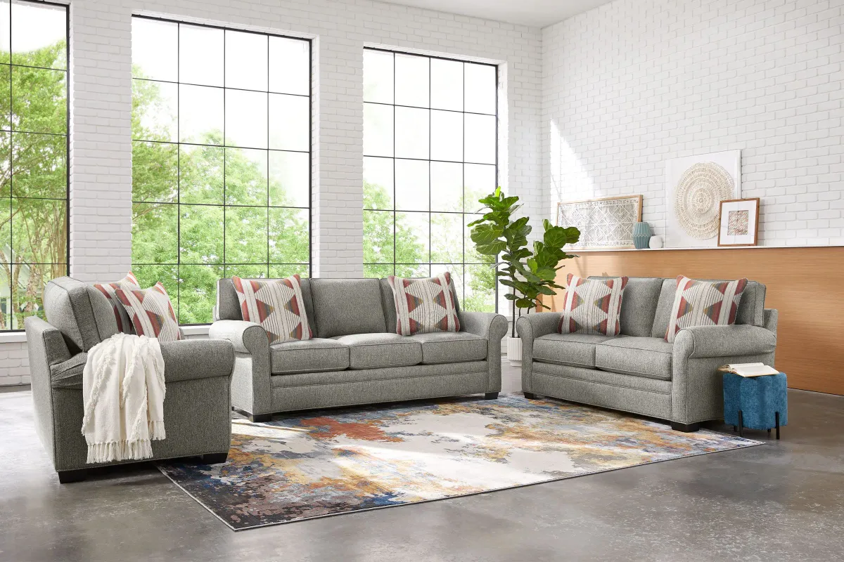 Sadie Stone Sofa + Loveseat