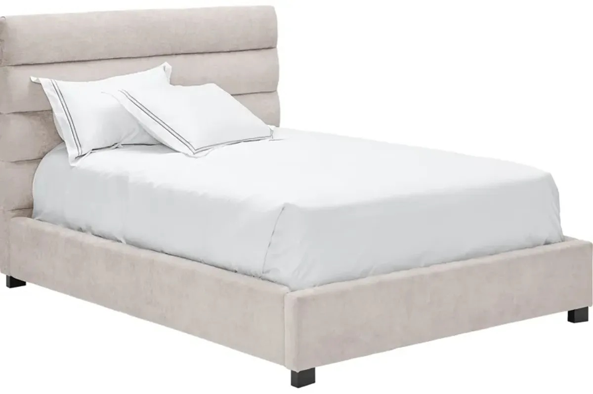 Bobbi Cream Full Upholstered Bed