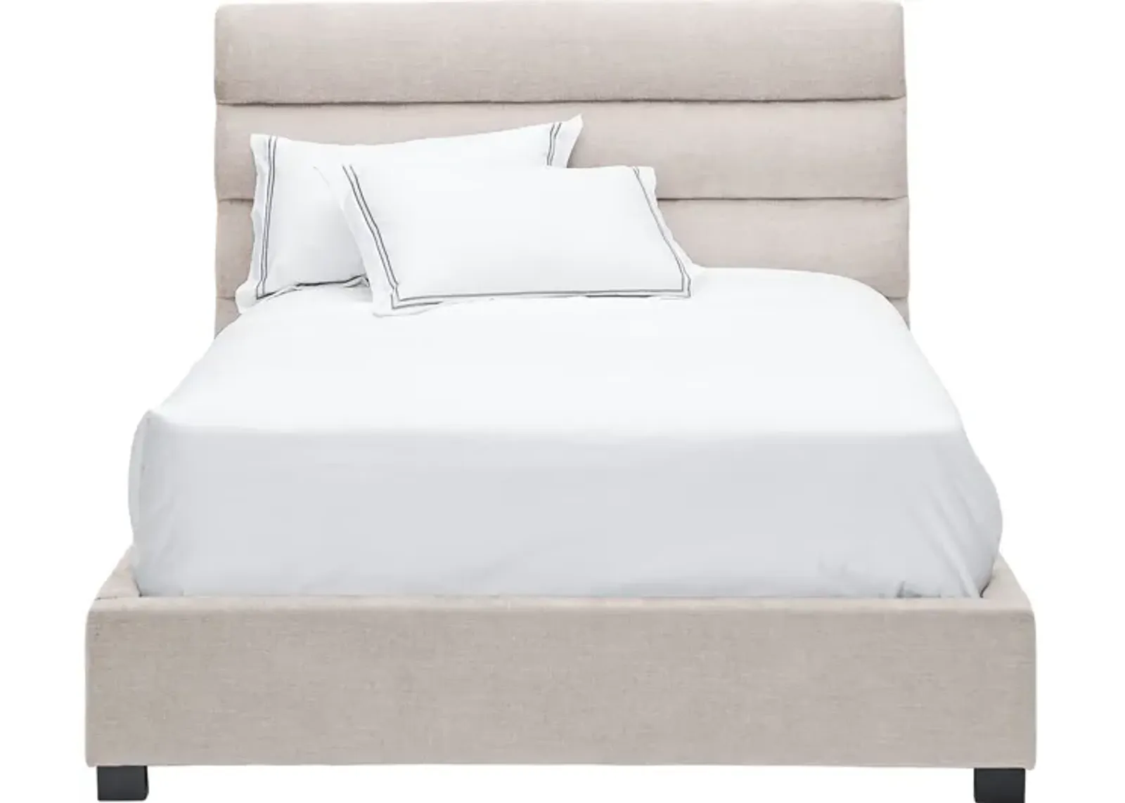 Bobbi Cream Full Upholstered Bed