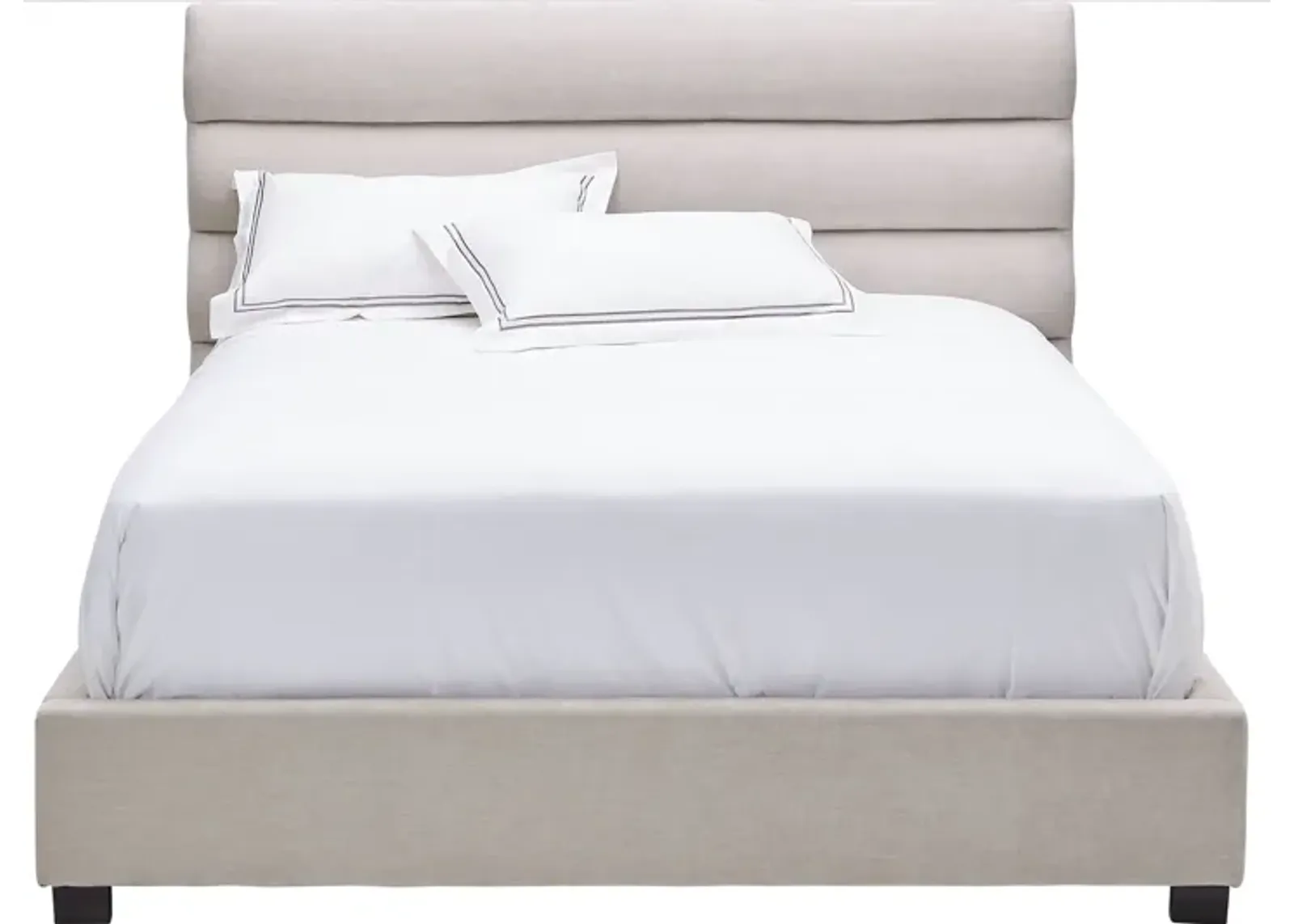 Bobbi Cream Queen Upholstered Bed