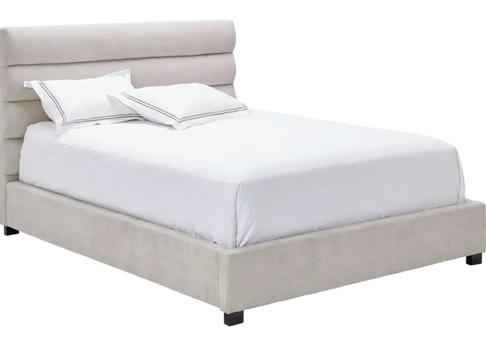 Bobbi Cream King Upholstered bed