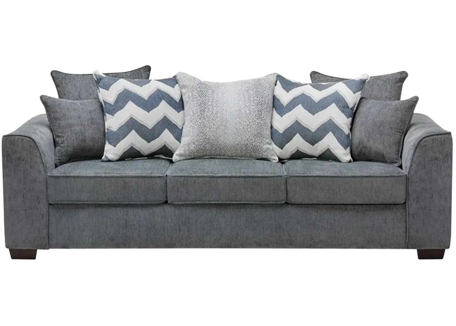 Chevron Grey Sofa