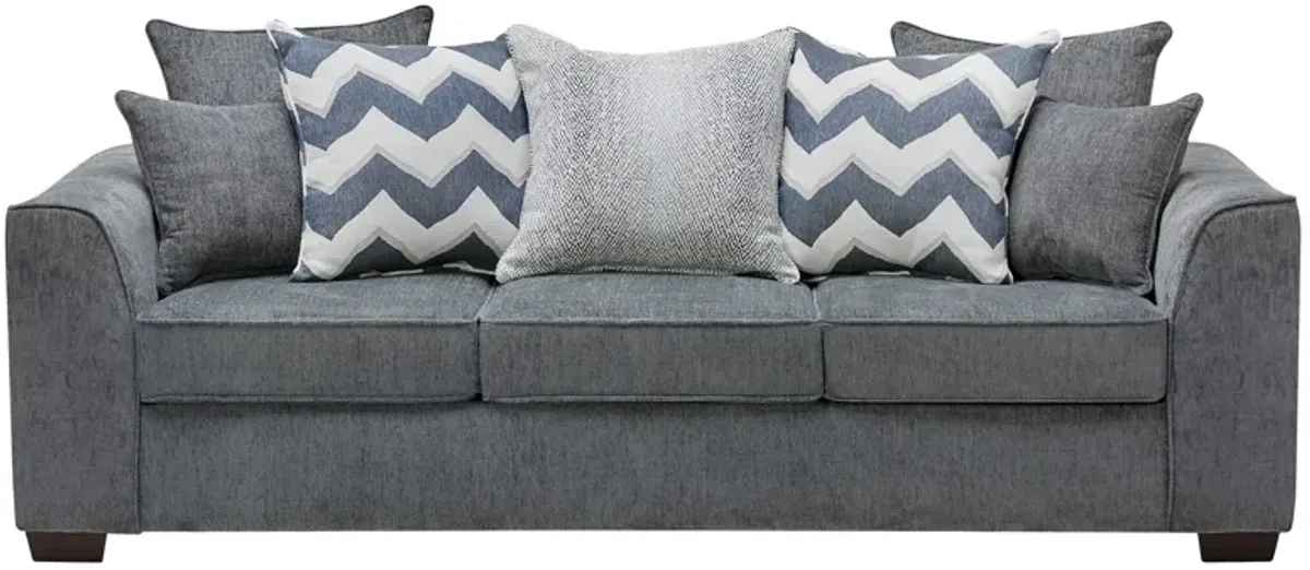 Chevron Grey Sofa