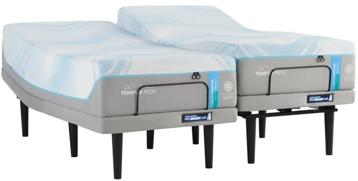 TEMPUR-ActiveBreeze® Smart Bed Split King Adjustable Base and 13" Mattress