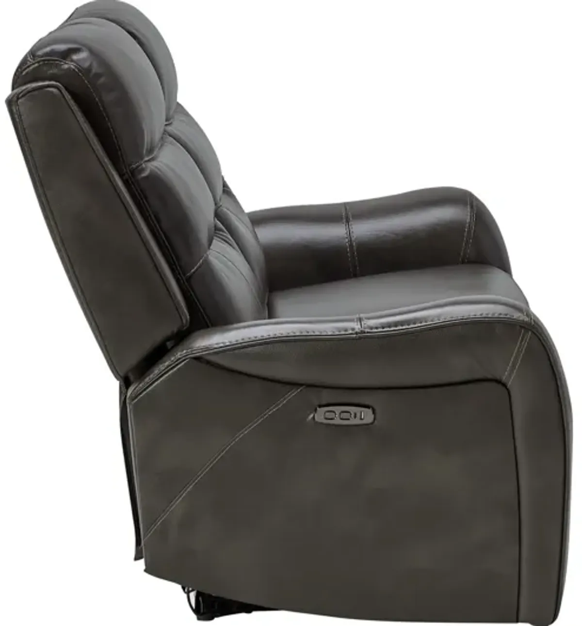 Bryant Leather Dual Power Reclining Loveseat