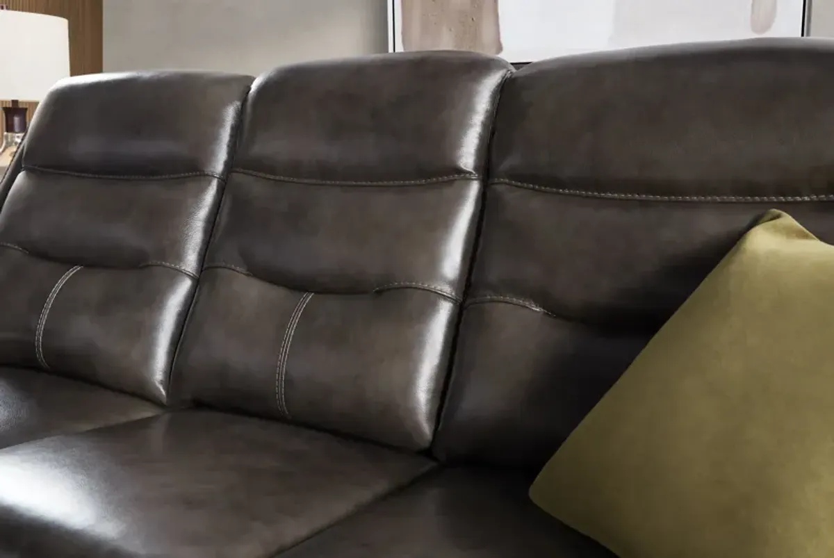 Bryant Leather Dual Power Reclining Sofa