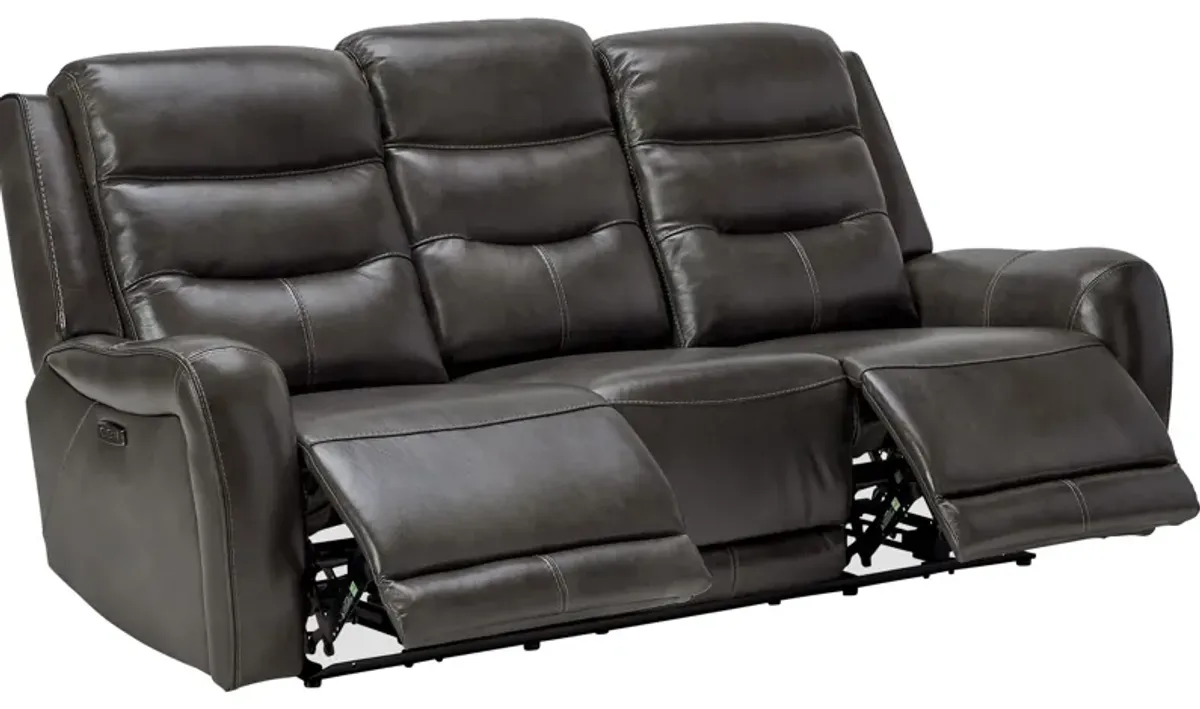 Bryant Leather Dual Power Reclining Sofa