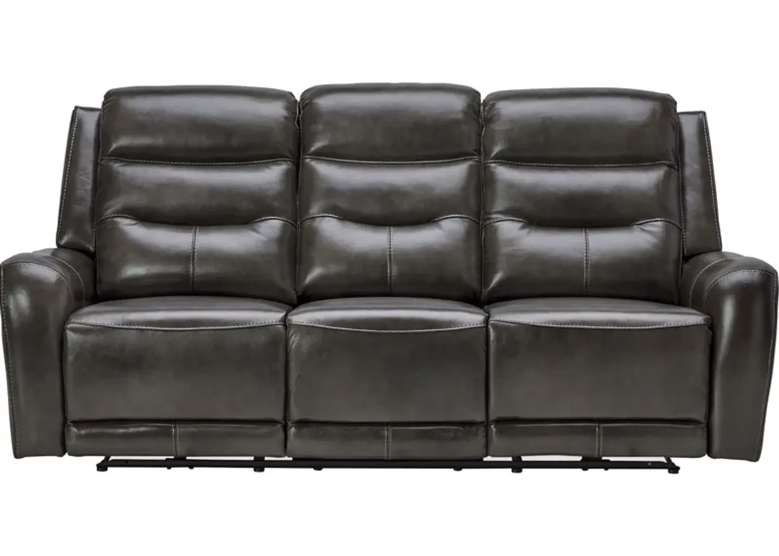 Bryant Leather Dual Power Reclining Sofa