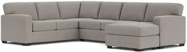 Presley Taupe 2-Piece Sectional with Right Arm Facing Chaise