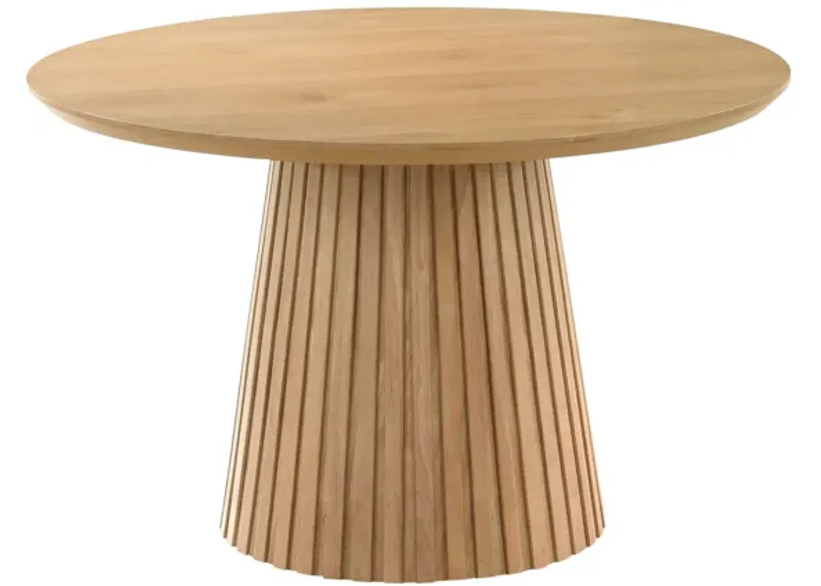 Revolve Round Table in Oak Finish