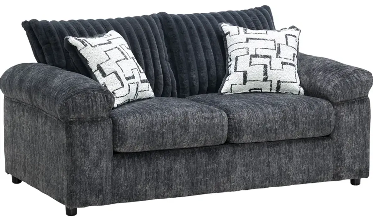 Teddy Charcoal Loveseat