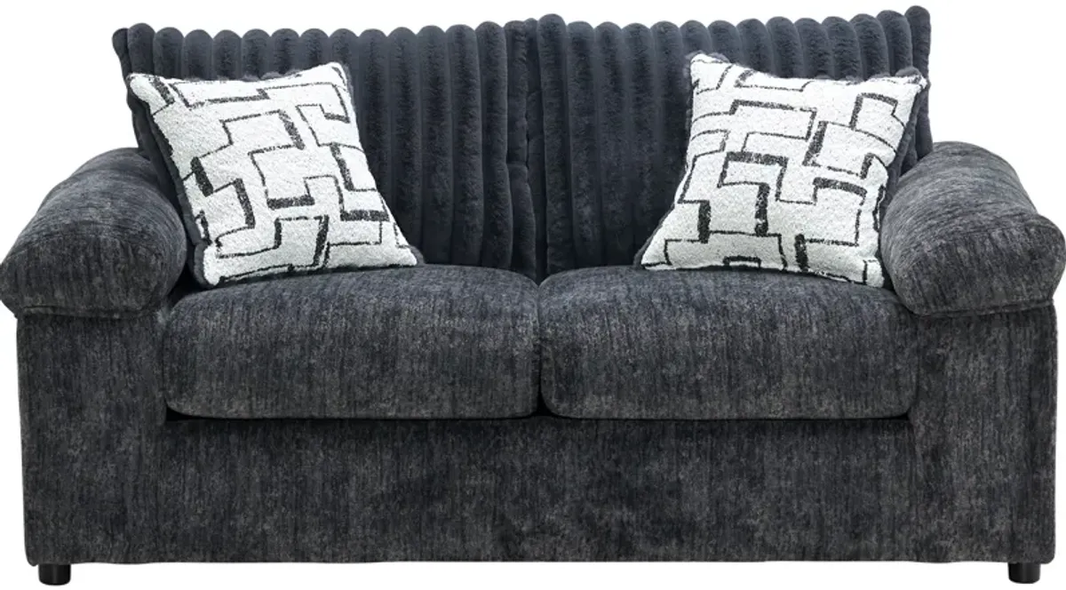 Teddy Charcoal Loveseat