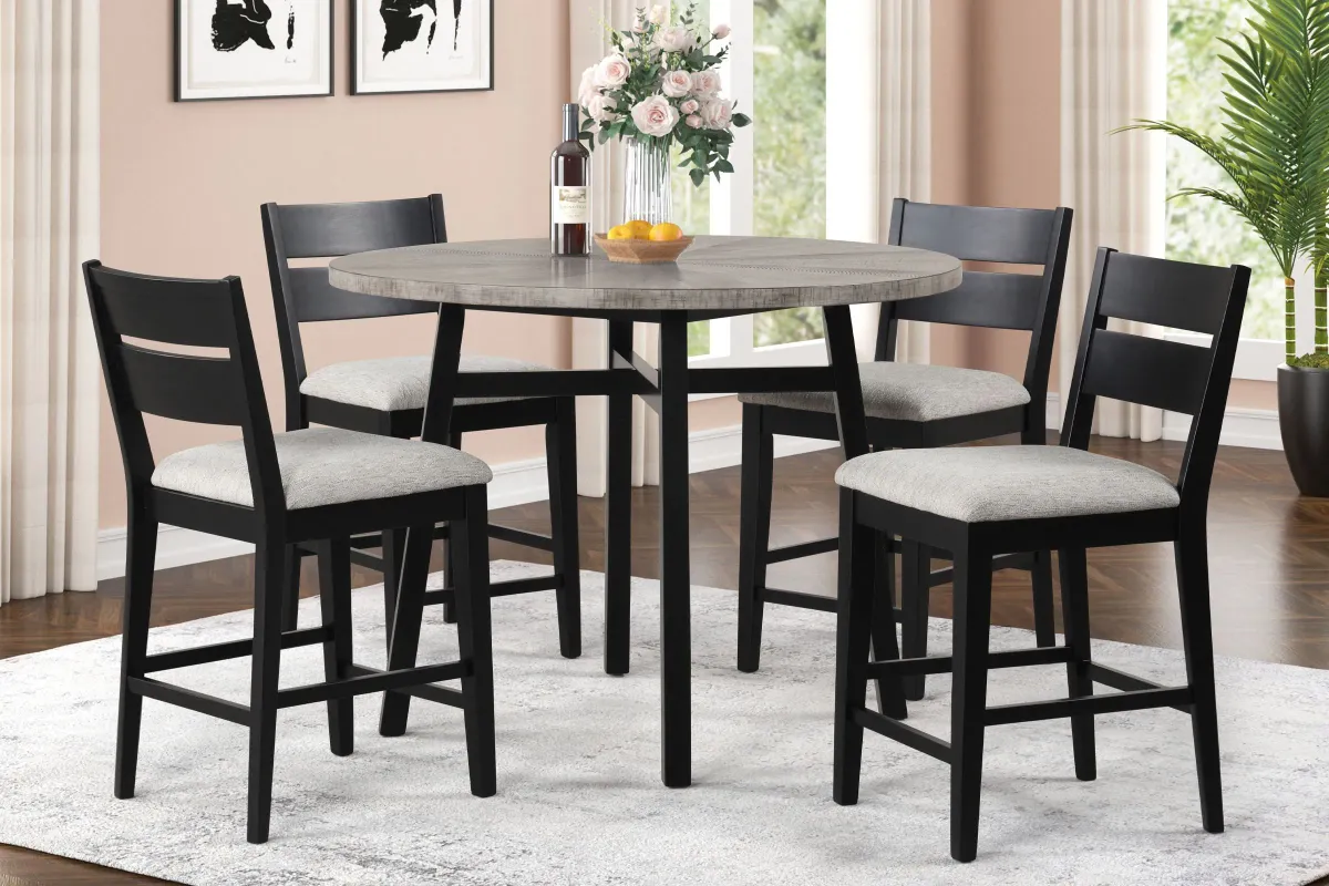 Cove Black Counter Stool