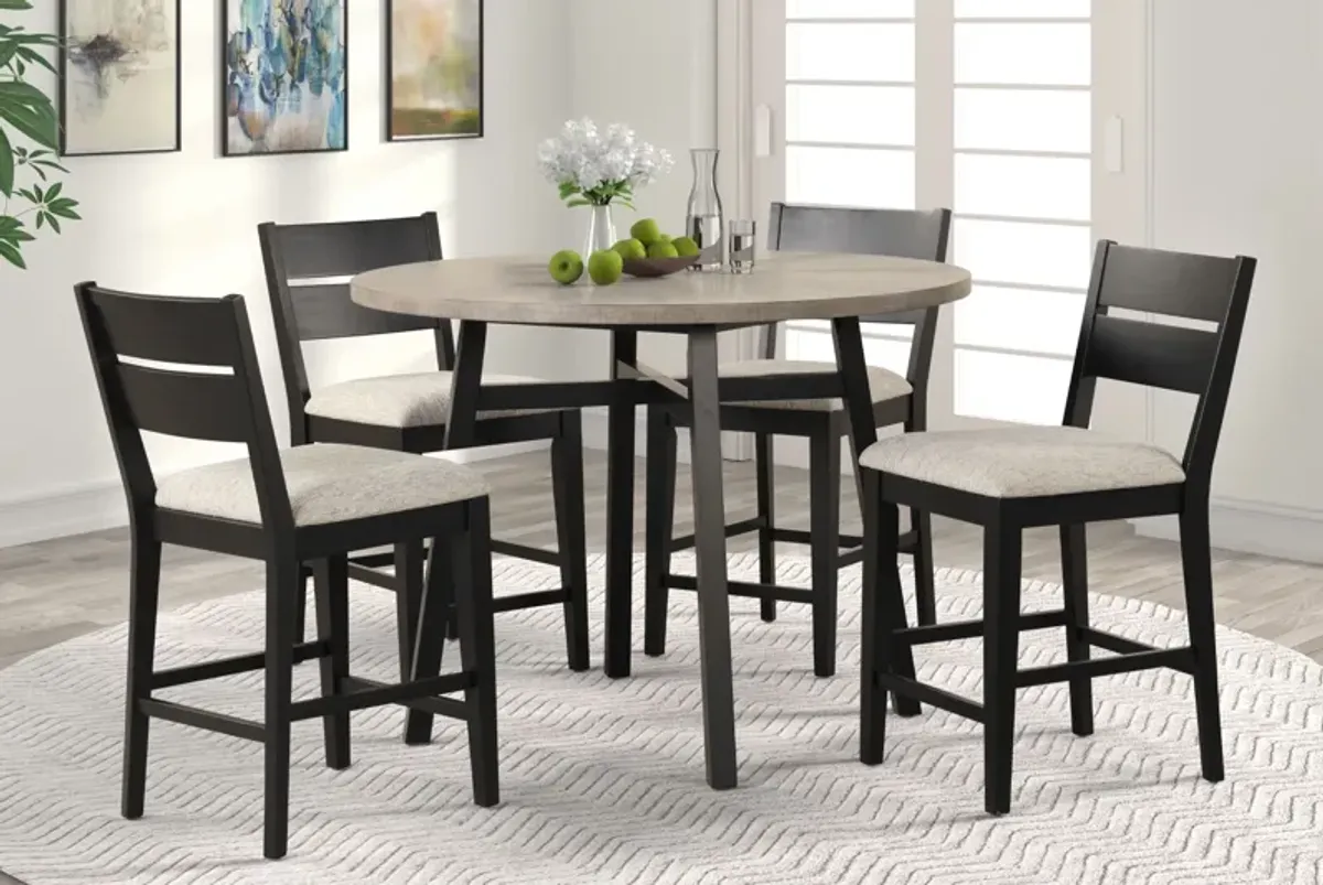 Cove Black Counter Stool