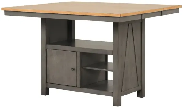 Sherwood Extendable Counter Table + 4 Swivel Stools
