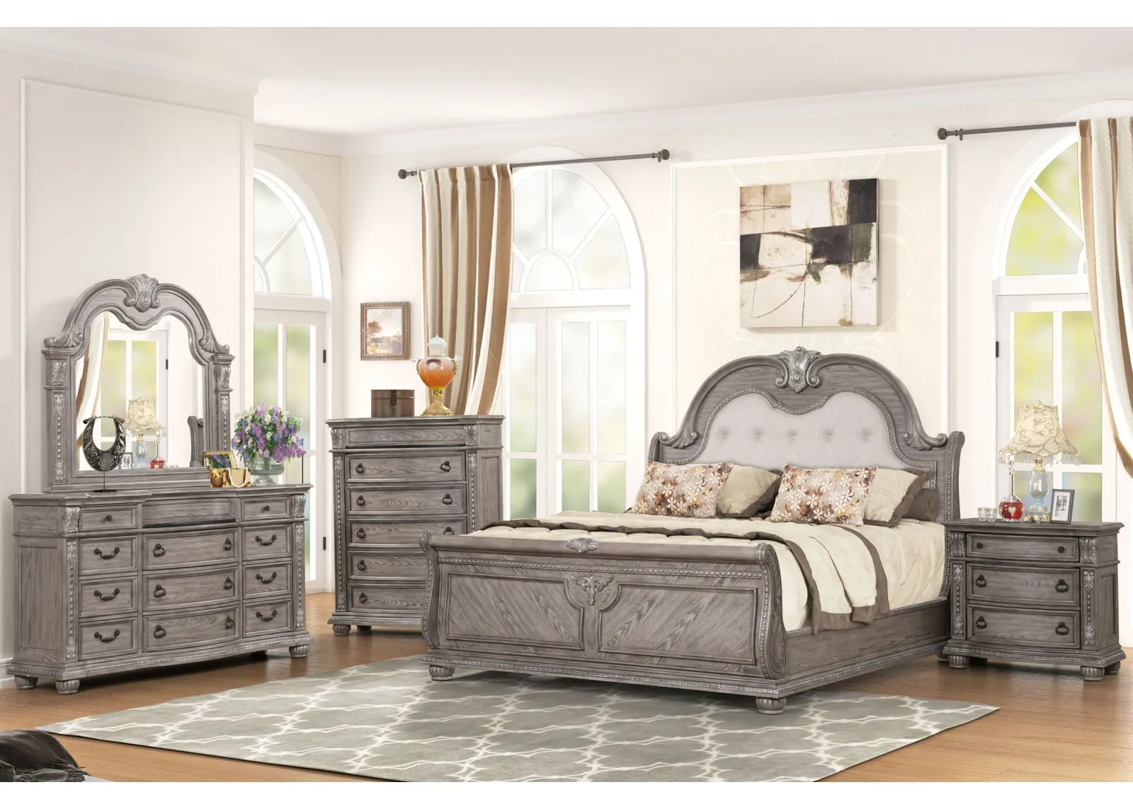 Opulence 5-Piece King Bedroom Set