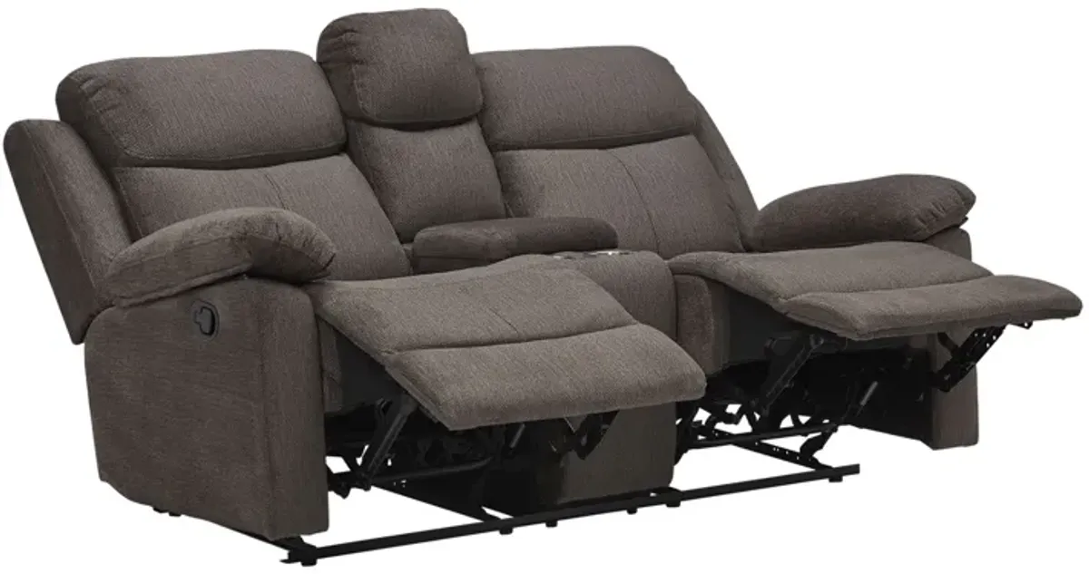 Blaze Reclining Console Loveseat