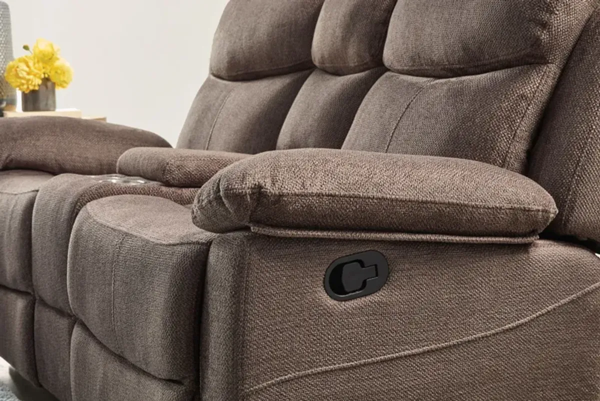 Blaze Reclining Console Loveseat