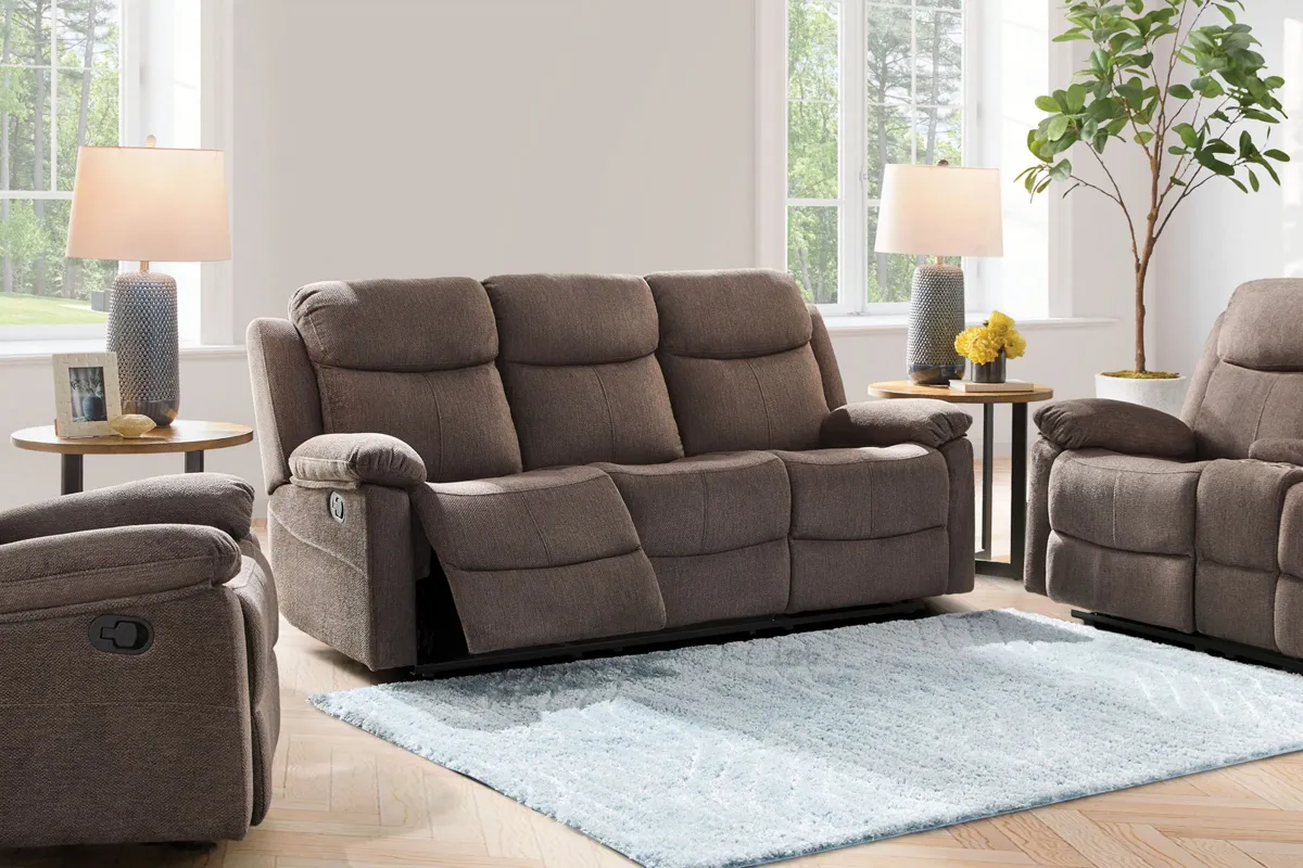 Blaze Reclining Console Loveseat